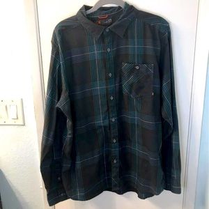 Plaid Button Down Size Large Outdoors Hiking Shirt